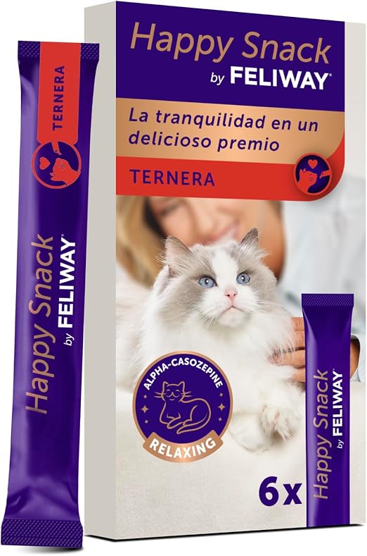 Happy Snack by Feliway Gustosi snack calmanti para gatti, 6 stick