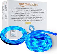 Amazon Basics Tira de luz LED inteligente de 5 m, RGBW, funciona solo con Alexa, Multicolor