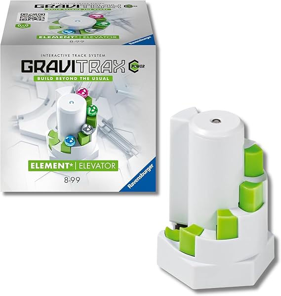 Ravensburger - Gravitrax Power Elevator | Circuito Canicas Con 1 Pieza | Rompecabezas Niños Con Canicas | Juegos Para Niños De 8 Años | Juegos Mesa Compatibles Con Todos Los Gravitrax