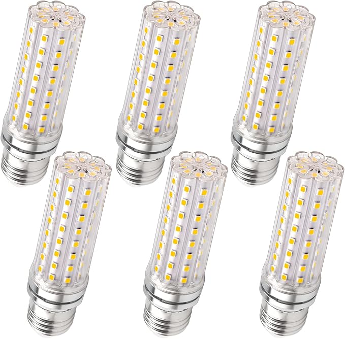 SCNNC Bombilla LED Maiz E27 12W, 220-240V, No Regulable, 1200LM Blanco Neutra 4000K, Equivalente Bombilla Incandescente 100W, E27 LED Bombilla para Lámpara de Mesa, Lámpara de Pared, paquete de 6