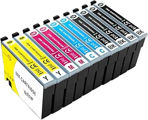 Aurotec Compatible 604XL Cartucho de Tinta Compatible con 604XL Multipack para Epson Expression Home XP 3200 XP-2205 XP-2200 XP-3205 XP-4200 XP-4205 Workforce WF-2910 WF-2930 WF-2935 WF-2950 (10 Pack)
