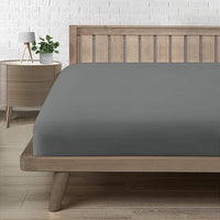Sabanas Bajeras 90x190/200, Sabanas Cama 90 Microfibra Suave Cómoda y Transpirable, para colchón de 15-30 cm de Altura Gris Oscuro