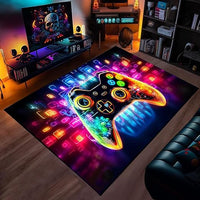 Alfombra de goma antideslizante para área de juego con controlador, 80x120 cm, protección para el suelo, suave para niños, sala de estar, decoración