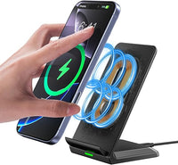 Induktive Ladestation Schnelles Kabelloses Ladegerät Handy Ständer handyhalterung, Wireless Charger Stand für iPhone 16/15/14/13/12/11 Mini Plus Pro MAX/X/XR/Samsung Galaxy S24/S23/S22/S21/S20,Google