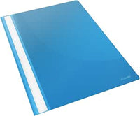 ESSELTE VIVIDA Report File, Cartellina in PPL ad Aghi, f.to A4, Capacità fino a 160 Fogli (80 gr/mq), Polipropilene, Azzurro, Confezione da 25 Pezzi, 28322