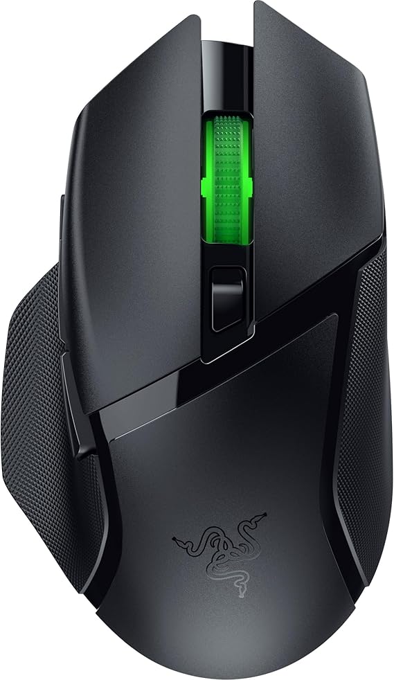 Razer Basilisk V3 X HyperSpeed - Mouse da gioco Wireless personalizzabile (Forma ergonomica con 9 controlli personalizzabili, HyperSpeed Wireless, Bluetooth, Sensore Ottico avanzato 5G 18K) Nero