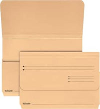Esselte Portadocumentos A4+, Pack de 1, Capacidad 200 Hojas, Archivadores Ampliables, Carpetas Ecológicas Fabricadas con Tarjeta 100% Reciclada, Organizador de Papeles de Gran Tamaño, Beige, 15840