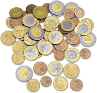 Learning Resources Set de Monedas Euro de Juguete – 100 Piezas para Aprendizaje Matemático y Juego Educativo – Edad 5+