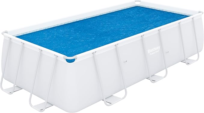 Bâche solaire 380 x 180 cm pour piscine hors sol rectangulaire 404 x 201 cm ou 412 x 201 cm