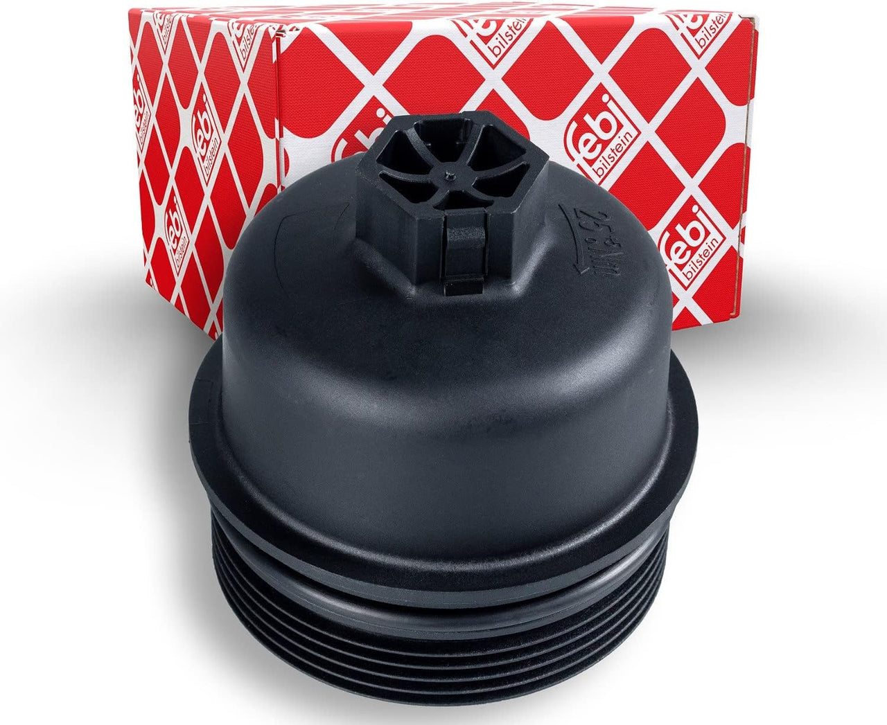 Febi bilstein 108349 Tapa de filtro de aceite, 1 pieza, negro