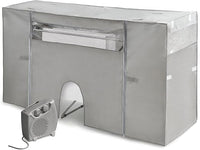 Rayen | Cubre Tendedero con Calefactor | Secado Rápido | Mínimo Consumo | Extensible | Enchufe | Gris | Medidas: 105-180x56x106 cm, 1 unidad