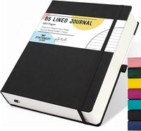 Stationery Island Cuaderno Rayado B5, Cuaderno Grueso de 320 Páginas, Diario de Rayas con Tapa Dura de 100 gsm para Escribir, Trabajar, Estudiar, Agenda