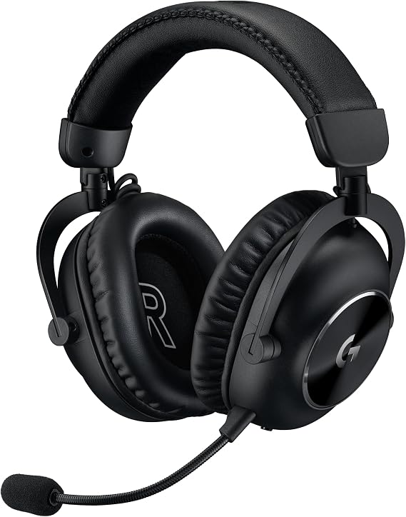 Logitech G Pro X 2 Lightspeed Auriculares audio bluetooth, micro-Auriculares détachable, Altavoz graphène 50 mm, DTS:X 2.0—7.1 Surround, Bluetooth/USB/3,5 mm Aux, PC, PS5, PS4, Nintendo Switch - Negro
