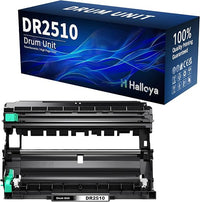 Halloya DR2510 Tambor Compatible para Brother DR-2510 para Brother HL-L2400DW HL-L2445DW DCP-L2660DW DCP-2620DW DCP-L2627DWE MFC-L2800DW MFC-2835DW MFC-L2860DW MFC-L2827DWXL MFC-L2827DW MFC-L2827DWE