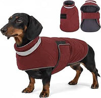 ASENKU Abrigo Perro Pequeño de Invierno S, Chaqueta Perro Impermeable con Tiras Reflectantes Seguras, Ropa para Perros a Prueba de Viento con Forro Polar y Orificio para Arnés Ajustable