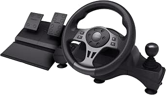 GXTrust Movi Volante de Carreras PC con Pedales y Levas de Cambio
