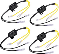 Justech 4PCS Resistencia de Carga LED 12V Resistencia de Intermitentes 25W 6.8Ohm Adaptador de Indicador de Señal de Giro para Motocicleta Scooter