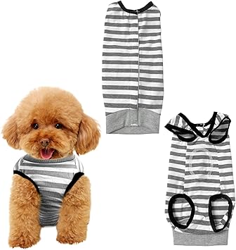 Body para Perro después de la cirugía, protección contra Fugas en el Cuerpo del Perro después de la operación, Traje de recuperación Suave para Perros, Traje Protector para Perros (1 Pieza, M)