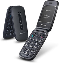 Panasonic KX-TU550EXB 4G Essentials Clamshell Teléfono Móvil para Personas Mayores, Cámara De 1.2 MP, con Pantalla Grande de 2.8