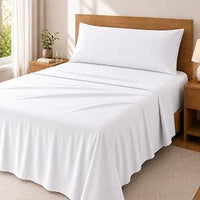Degrees Home Premium – Bettlaken Set 3-teilig aus Gebürsteter Mikrofaser (105x190) – Spannbettlaken, Bettlaken & Kissenbezug 105x45, Oeko-Tex Zertifiziert, Extra Weich & Pflegeleicht