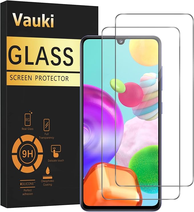 Vauki 2 Piezas Protector de Pantalla para Realme C55 Cristal Templado Full HD Ultra Resistent 9H Dureza Antihuellas Sin Burbujas Antiarañazos Transparent Vidrio para Realme C55