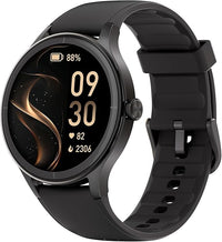 TOOBUR Reloj Inteligente Hombre Mujer Redondo, 40 mm Smartwatch Deportivo, Reloj Contador de Pasos Calorias, Compatible Android iOS, Responder/Hacer Llamadas, Reloj Salud, IP68 Waterproof, Negro