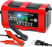 YDBAO Cargador de Baterias Coche 12V 10A para Auto,Moto, AGM, Gel, SLA