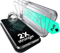 ESR Protector de Pantalla para iPhone 16 Pro Max, Protección Militar, Dureza 9H, Cristal Templado Cobertura Total con Bandeja UltraFit