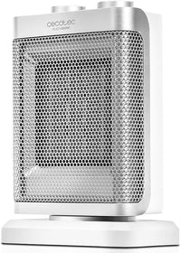 Cecotec Calefactor Baño Cerámico Ready Warm 6100 Ceramic Rotate. Oscilante, 1500 W, Termostato Regulable, 3 Modos, Protección sobrecalentamiento y antivuelco, 25 m2