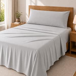 Degrees Home Premium – Juego de Sábanas 90x190 cm 3 Piezas: Sábana Bajera Ajustable, Encimera y Funda de Almohada 90X45 – Microfibra Cepillada, Suave, Oeko-Tex Certificado