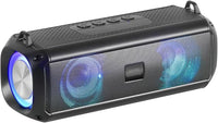 Mars Gaming MSB-XT, Altavoz Portátil + Barra de Sonido 2en1, Iluminación RGB Dinámica, Sistema de Sonido 4 Drivers 20W, Altavoz Bluetooth 5.3 + AUX/MicroSD/USB/Radio FM, Negro