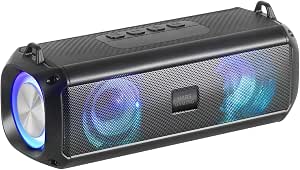 Mars Gaming MSB-XT, Altavoz Portátil + Barra de Sonido 2en1, Iluminación RGB Dinámica, Sistema de Sonido 4 Drivers 20W, Altavoz Bluetooth 5.3 + AUX/MicroSD/USB/Radio FM, Negro