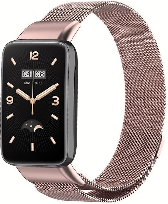 PKQTOP Magnético Pulsera de Repuesto para Xiaomi Smart Band 7 Pro, Brazalete Ajustable Metal Correa para Xiaomi Smart Band 7 Pro