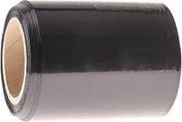 OFFICE PRODUCTS - Lámina elástica negra (90 m – 10 cm, 0,25 kg, 23 my, rollo de plástico elástico, película para envolver y envolver)