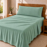 Degrees Home Premium – Juego de Sábanas 150x190 cm 3 Piezas: Sábana Bajera Ajustable, Encimera y Funda de Almohada 150X45 – Microfibra Cepillada, Suave, Oeko-Tex Certificado