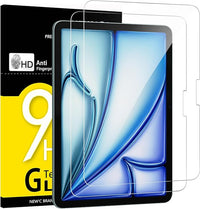 NEW'C 2 Piezas, Protector Pantalla para iPad Air 2025 11 Pulgadas (M3), iPad Air 2024 11 Pulgadas (M2), Antiarañazos, Cristal Templado Ultra Resistente