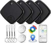 Air Tracker Tag Android, 4 Pack Smart Tracker Tag, Localizador Bluetooth Compatible con Google Find Hub (Solo Android), Impermeable IP67, Bluetooth Tracker para Maletas, Cartera, Equipaje