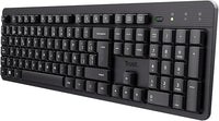 Trust ODY II Teclado Inalámbrico Silencioso QWERTY Español, Teclas de Perfil Bajo, Resistente a los Vertidos, Microrreceptor USB 2.4GHz, Wireless Keyboard para Windows Mac PC Ordenador Portátil
