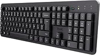 Trust ODY II Teclado Inalámbrico Silencioso QWERTY Español, Teclas de Perfil Bajo, Resistente a los Vertidos, Microrreceptor USB 2.4GHz, Wireless Keyboard para Windows Mac PC Ordenador Portátil