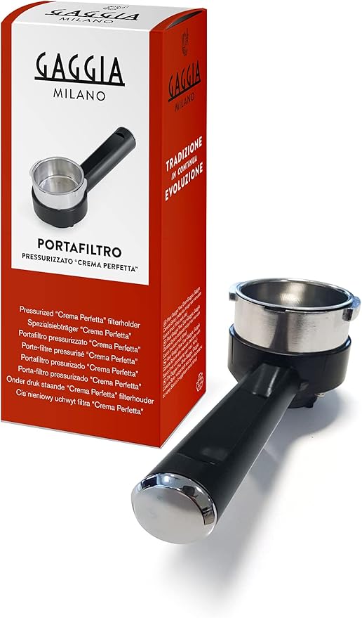 Gaggia Kit portafiltro original presurizado "Crema perfecta", color negro