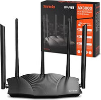 Tenda RX12 Pro Router WiFi 6 AX3000 de Banda Dual (2.4GHz + 5GHz, Requiere conexión a Internet por Cable), 4 Puertos Gigabit, Ancho de Banda 160MHz, WiFi+ Mesh, OFDMA/VPN/WPA3/IPv6/TWT