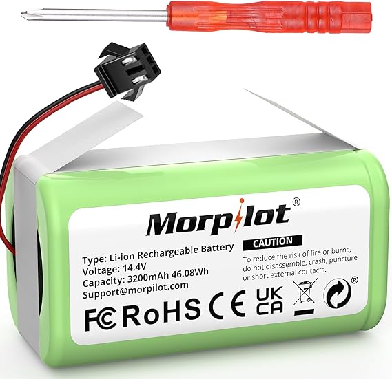 3200mAh Li-Ion Batería de Repuesto Compatible con Conga Excellence 990 950 1090 1790 1990, DEEBOT N79S N79 DN622, Eufy RoboVac 11 11S 30 30C 12 35C, IKOHS NETBOT S14 S15
