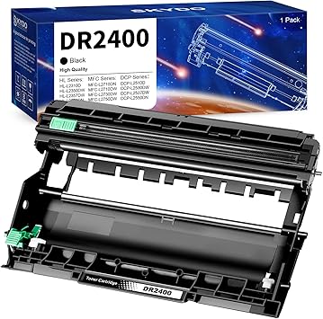 Skydo DR2400 Tambor Compatible para Brother TN2420 Toner - MFC-L2710DW, HL-L2310D, HL-L2350DW, DCP-L2530DW, DCP-L2550DN, HL-L2375DW, MFC-L2730DW (1 Negro)