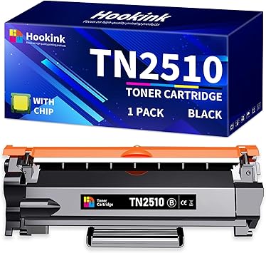 Hookink TN2510 TN-2510 Cartucho de tóner Compatible para Toner Brother HL-L2400DW HL-L2445DW MFC-L2860DW MFC-L2800DW DCP-L2620DW DCP-L2660DW para TN2510XL (1 Negro, 1200 páginas)