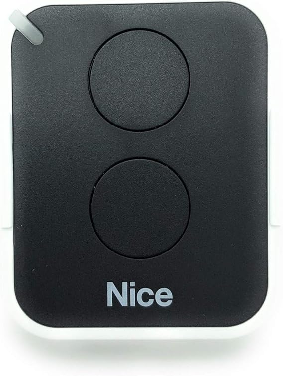 Nice ERA ON2E - Mando a distancia de 2 canales (433,92 MHz), color negro