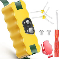 5500mAh Ni-MH Batería de Respuesto para iRobot Roomba 500 600 700 800 Series 530 531 532 535 536 540 550 552 560 570 580 595 620 650 660 760 770 780 790 870, con Cepillos, Atornillos y Destornillador