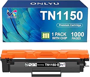 ONLYU TN1150 TN-1150 Toner Compatible para Brother DCP L1640W 2 Negro