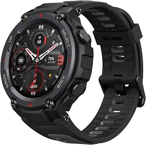 Amazfit T-Rex Pro Smartwatch Fitness Monitor de Sueño y Ritmo cardiaco, 10 ATM, GPS, Reloj Inteligente Deportativo con más de 100 Modes Deportes, Duración de batería 18 días, Negro