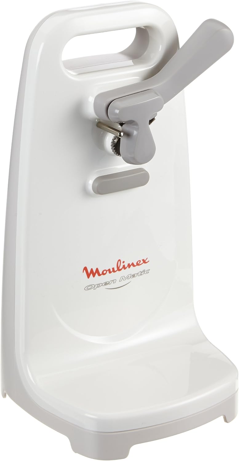 Moulinex Open Matic DJJ152 Abrelatas Eléctrico, 50 W, Plástico, Blanco