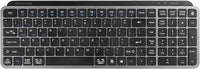 Mars Gaming MK-SILENKEYS, Inglés US, Teclado Inalámbrico Full-Format Compacto, Perfil Bajo, Switches Tijera Silenciosos, Tecla Copilot AI, Bluetooth 5.1 Dual 2.4GPRO, Batería 200h, PC, Mac, Negro